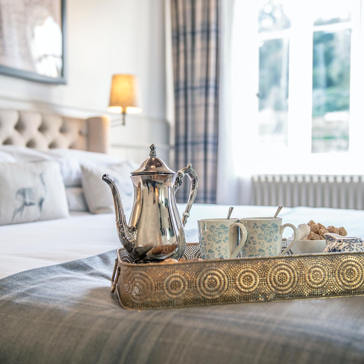 The Jasmine Suite with tea tray